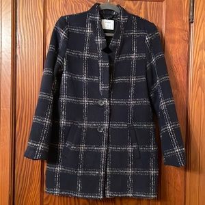 Old Navy plaid car coat